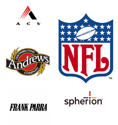 ACS, Andrews Distributing Company, NFL, Frank Parra, spherion - Sponsors
